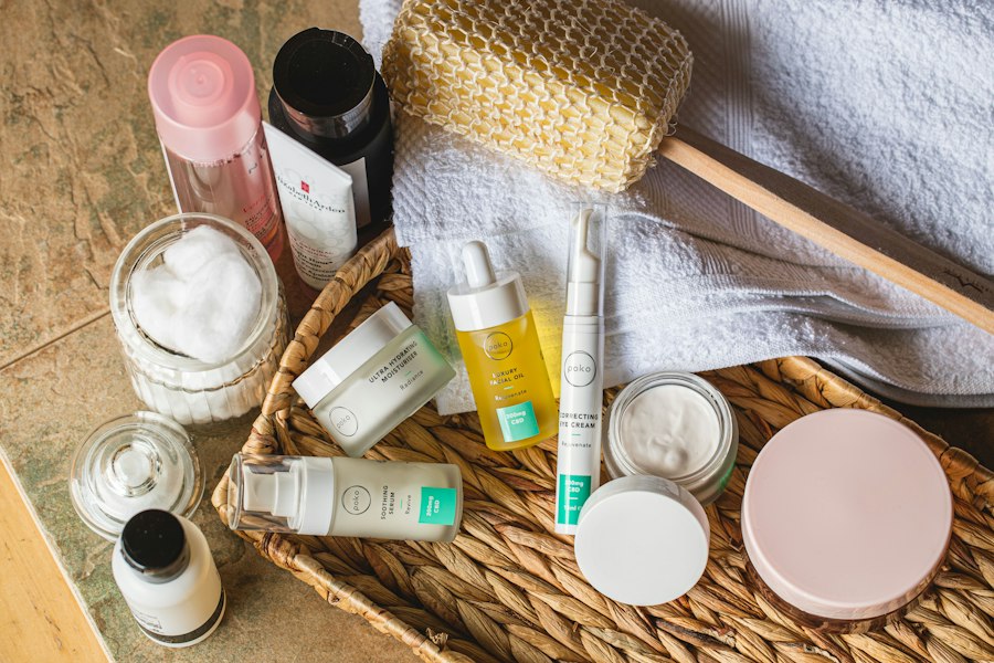 Photo evening skincare routine steps