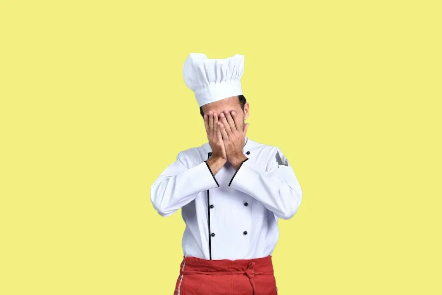 Photo modern gastronomy mistakes